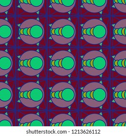 Elegant lovely magian abstract background multicolor geometric seamless pattern grid.