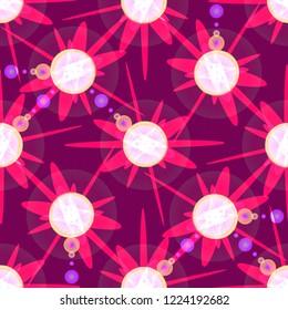Elegant lovely magic abstract object glow splash background seamless.