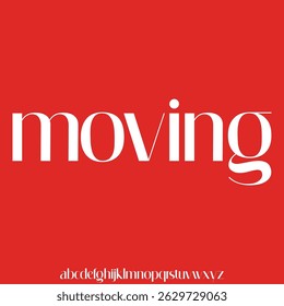 Elegant lowercase font vector for business design