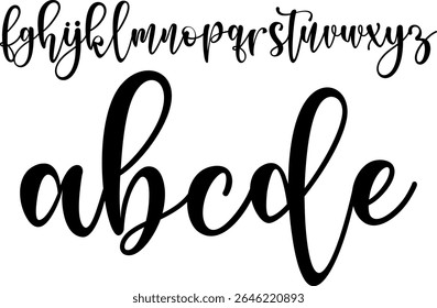 Elegant lowercase script font with smooth strokes and brush style. Great for branding, quotes, logos, and invitations.