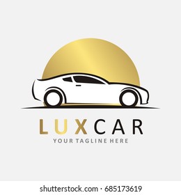 Elegant Lux Car Logo, Stylized Car Logo