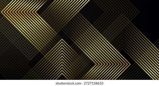 Elegante y lujoso fondo abstracto degradado marrón con líneas de oro brillante. Un concepto de estilo de línea moderno para cubiertas de Web, volantes, tarjetas o folletos.