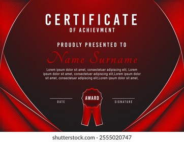 Elegant and luxurious certificate template