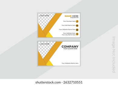 Elegant and luxurious corporate business card template with a premium look. Ideal for executives, consultants, and high-end brands. Fully editable and print-ready with a sleek professional layout.