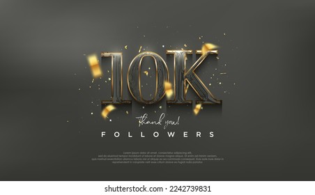 Elegant and luxurious design to thank 10K followers.