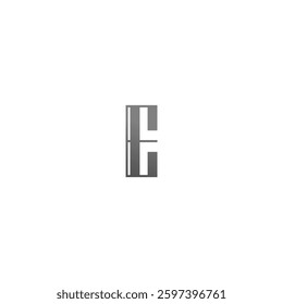 Elegant and luxurious E letter logo. E logo for men's brand