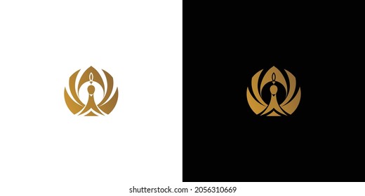 Elegant and luxurious peacock logo design