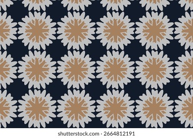 Elegantes e luxuosos padrões sem emenda construídos sobre a simetria geométrica arrojada, perfeito para embalagens premium, branding, convites e superfícies têxteis.