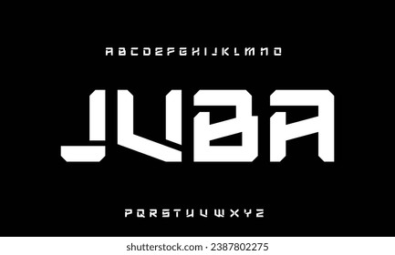 Elegant luxury abstract stencil type serif font vector