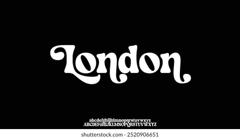elegant and luxury alphabet font vector
