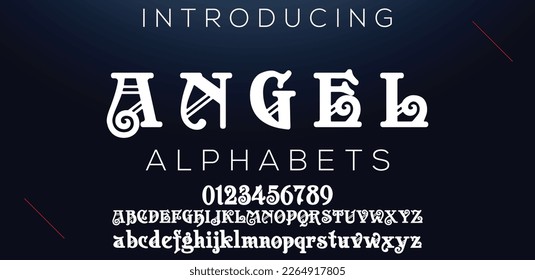 Elegant luxury alphabet letters font and number. Classic Lettering Minimal Fashion Designs. Typography fonts regular uppercase and lowercase. vector illustration
