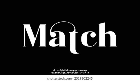 Elegante luxo alfabeto letras logotipo fonte e número. Clássico Vintage Serif Lettering Moda Mínima. Fontes de decoração tipográfica para, casamento, logos. ilustração vetorial