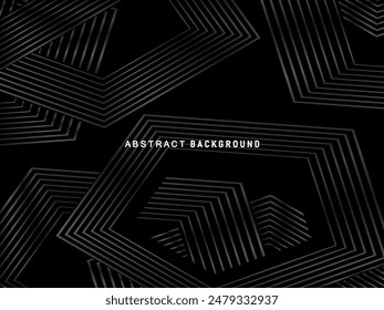 Elegant Luxury Background. Black Gradient Line Effect Display. Realistic 3d wallpaper striped pattern. Elegant background for posters, websites, brochures, cards, banners, certificates, etc.