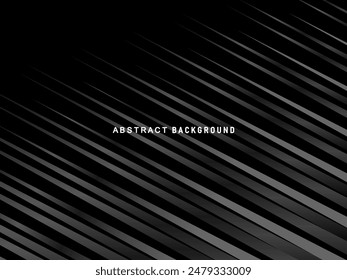 Elegant Luxury Background. Black Gradient Line Effect Display. Realistic 3d wallpaper striped pattern. Elegant background for posters, websites, brochures, cards, banners, certificates, etc.
