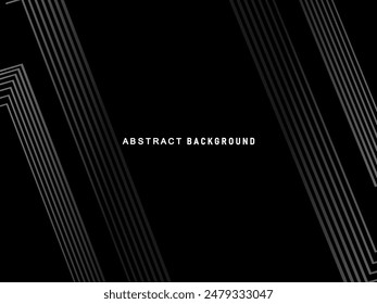 Elegant Luxury Background. Black Gradient Line Effect Display. Realistic 3d wallpaper striped pattern. Elegant background for posters, websites, brochures, cards, banners, certificates, etc.