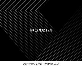 Elegant Luxury Background. Black Gradient Line Effect Display. Realistic 3d wallpaper striped pattern. Elegant background for posters, websites, brochures, cards, banners, certificates, etc.