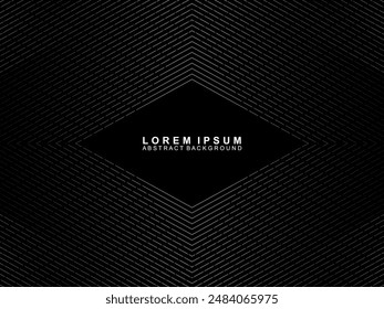 Elegant Luxury Background. Black Gradient Line Effect Display. Realistic 3d wallpaper striped pattern. Elegant background for posters, websites, brochures, cards, banners, certificates, etc.