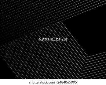 Elegant Luxury Background. Black Gradient Line Effect Display. Realistic 3d wallpaper striped pattern. Elegant background for posters, websites, brochures, cards, banners, certificates, etc.