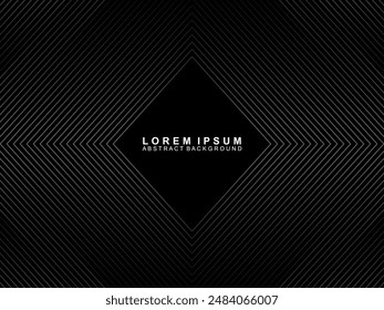 Eleganter Luxus-Hintergrund. Anzeige des Schwarz-Farbverlaufseffekts. Realistisches 3D-Bildschirmhintergrund-Streifenmuster. Eleganter Hintergrund für Plakate, Websites, Broschüren, Karten, Banner, Zertifikate, etc.