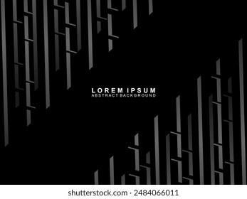 Elegant Luxury Background. Black Gradient Line Effect Display. Realistic 3d wallpaper striped pattern. Elegant background for posters, websites, brochures, cards, banners, certificates, etc.