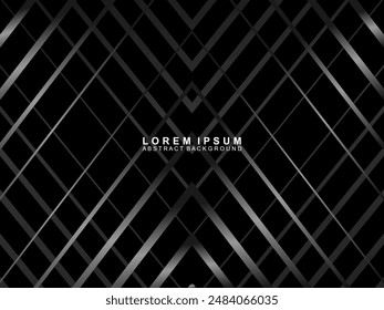 Elegant Luxury Background. Black Gradient Line Effect Display. Realistic 3d wallpaper striped pattern. Elegant background for posters, websites, brochures, cards, banners, certificates, etc.