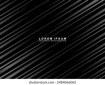 Elegant Luxury Background. Black Gradient Line Effect Display. Realistic 3d wallpaper striped pattern. Elegant background for posters, websites, brochures, cards, banners, certificates, etc.
