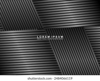 Elegant Luxury Background. Black Gradient Line Effect Display. Realistic 3d wallpaper striped pattern. Elegant background for posters, websites, brochures, cards, banners, certificates, etc.