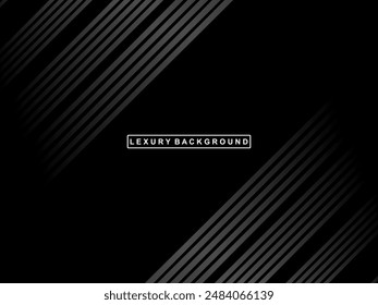 Elegant Luxury Background. Black Gradient Line Effect Display. Realistic 3d wallpaper striped pattern. Elegant background for posters, websites, brochures, cards, banners, certificates, etc.
