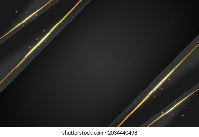 Elegant and Luxury Black Gold Background Banner Presentation