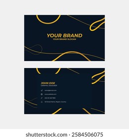 Elegant luxury business card design for company