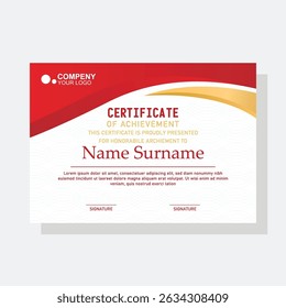 Elegant and luxury certificate template. Business, Award, Training certificate or diploma design