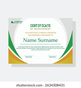 Elegant and luxury certificate template. Business, Award, Training certificate or diploma design