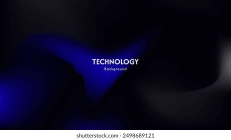 Elegant and luxury dark blue gradient background used for product advertising display and website template