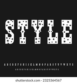 Elegant luxury decorative display font vector