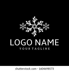 elegant luxury of floral logo template for business or company