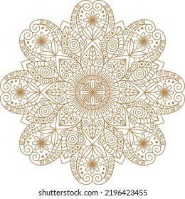 Elegant And Luxury Flower Pattern Mandala