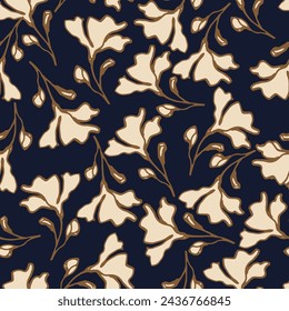 Elegant luxury gentle trendy pattern flower. Liberty style.