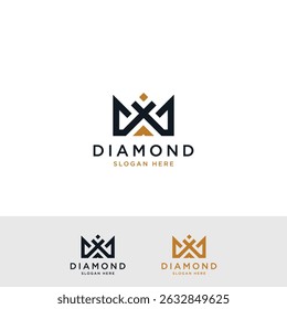 Elegant Luxury Golden Initial Letter W for Wealth premium royal classic gold logo design