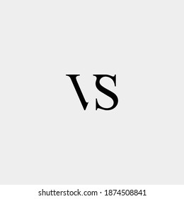 Elegant, luxury initial VS SV vector logo design