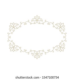 elegant, luxury label vector frame