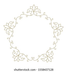 elegant, luxury label vector frame