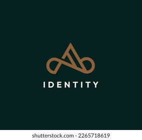 Elegant and Luxury Letter A Logo Design for your business