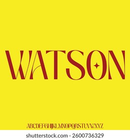 Elegant luxury natural curved display font vector