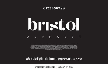 Elegant luxury organic display font vector