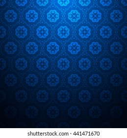 Elegant luxury pattern blue background abstract vector