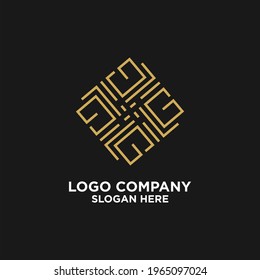 Elegant Luxury Pattern Motif Initials  G logo design inspiration, Beauty Elegant Mandala Ornament Pattern Line Art