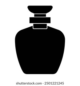 Elegante ilustración de Vector de botella de perfume de lujo, perfecta para el diseño de productos de belleza y fragancias de alta gama. Ideal para una marca y un embalaje elegantes, sofisticados y visualmente atractivos.