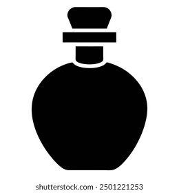 Elegante ilustración de Vector de botella de perfume de lujo, perfecta para el diseño de productos de belleza y fragancias de alta gama. Ideal para una marca y un embalaje elegantes, sofisticados y visualmente atractivos.