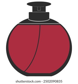 Elegante ilustración de Vector de botella de perfume de lujo, perfecta para el diseño de productos de belleza y fragancias de alta gama. Ideal para una marca y un embalaje elegantes, sofisticados y visualmente atractivos.