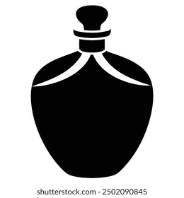 Elegante ilustración de Vector de botella de perfume de lujo, perfecta para el diseño de productos de belleza y fragancias de alta gama. Ideal para una marca y un embalaje elegantes, sofisticados y visualmente atractivos.